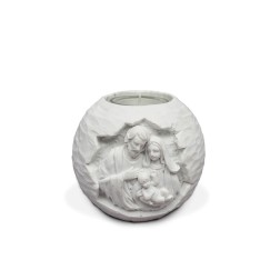 Belén, portavelas de escayola para decorar. 10x9cm | L'aura Bella