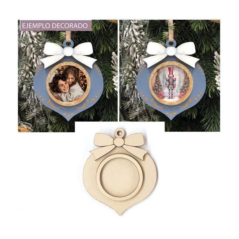 Bola de Navidad para decorar con lazo. Dayka Trade | L'aura Bella