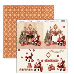 Papel Scrapbooking Papá Noel 3D, Navidad Dayka SCP-582 | L'aura Bella