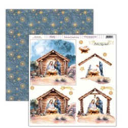 Papel Scrapbooking Nacimiento, Belén3D, Navidad Dayka | L'aura Bella