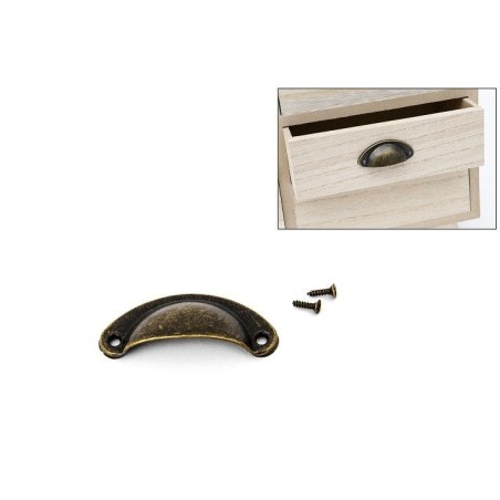 Tirador oro viejo pequeño. 5x2.1 cm  | L'aura Bella