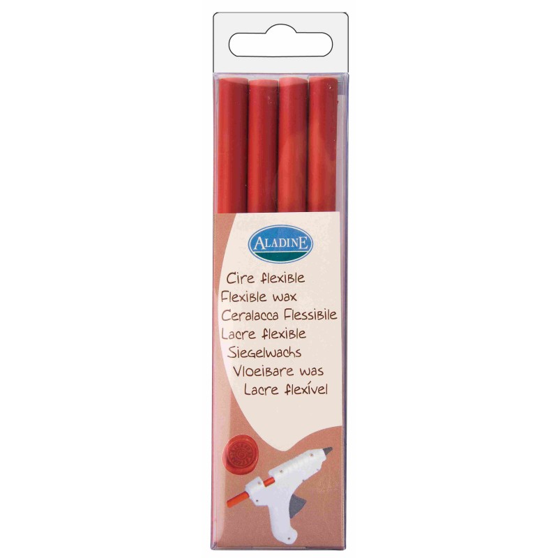 Barra de Cera flexible para imitar lacre. color rojo | L'aura Bella