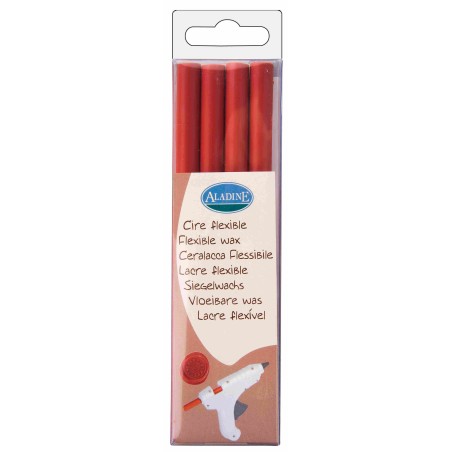 Cera flexible. Lacre rojo. Se vende por unidades
