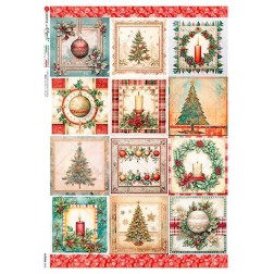 Navidad, 12 imágenes. Papel de arroz A3 | L'aura Bella