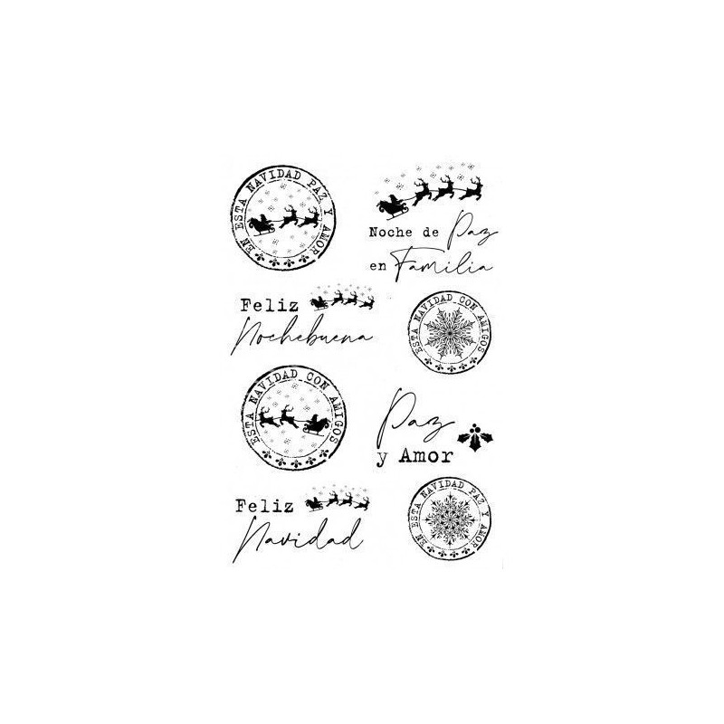 Feliz Nochebuena. Navidad, FOLEX Peltre. 20x30cm, FSE013P | L'aura Bella