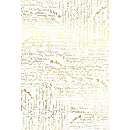 Merry Christmas, Navidad. FOLEX Oro. 20x30cm FSE040O | L'aura Bella