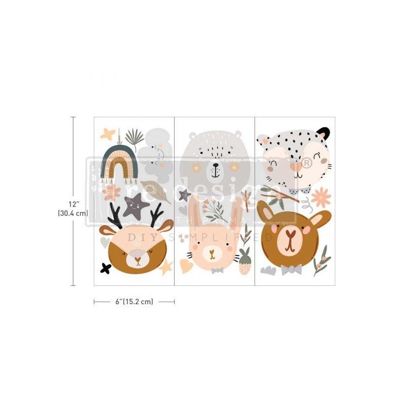 Boho Critter REDESIGN DECOR TRANSFERS® 655990 | L'aura Bella