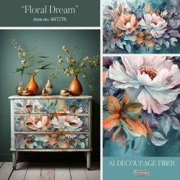 Floral Dream. A1 Decoupage Fiber Paper Redesign 667276 | L'aura Bella