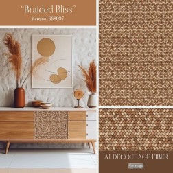 Braided Bliss. A1 Decoupage Fiber Paper Redesign 668907 | L'aura Bella