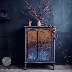 Rustic Blue Rust. A1 Decoupage Fiber Paper Redesign | L'aura Bella