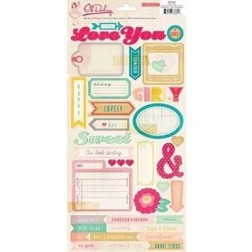 266 Adhesivos. Oh! Darling. Crate Paper. Decoraciones, Pegatinas