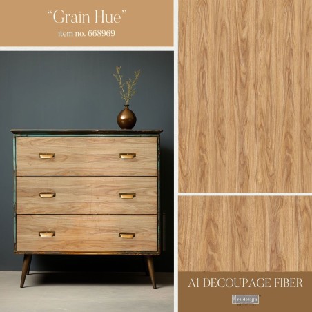 Grain Hue. A1 Decoupage Fiber Paper Redesign 668976 | L'aura Bella