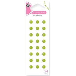 Perlas verdes brillantes. 24 uds.. Pebbles. Decoraciones, Perlas y cristales