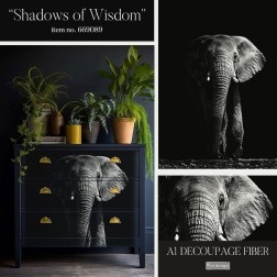 Shadows of Wisdom. A1 Decoupage Paper Redesign 669089 | L'aura Bella