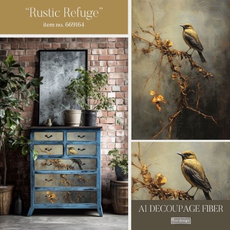 Rustic Refuge. A1 Decoupage Paper Redesign 669164 | L'aura Bella