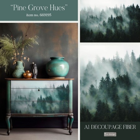 Pine Grove Hues. A1 Decoupage Paper Redesign 669195  | L'aura Bella