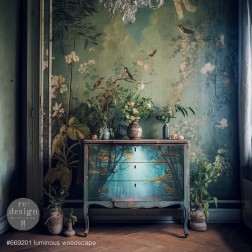 Luminous Woodscape. A1 Decoupage Paper Redesign 669201  | L'aura Bella