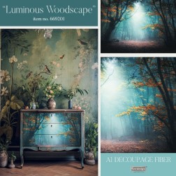 Luminous Woodscape. A1 Decoupage Paper Redesign 669201  | L'aura Bella