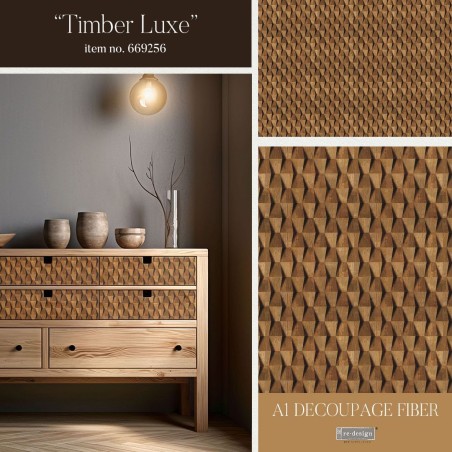 Timber Luxe. A1 Decoupage Paper Redesign 669256  | L'aura Bella