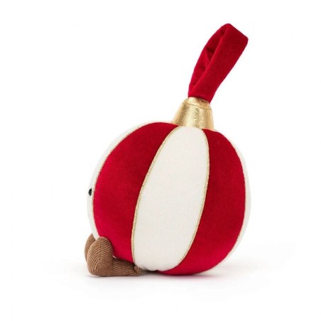 Amuseable Bauble, Bola de Navidad Feliz. Peluche Jellycat