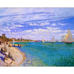 Pintar por números: Regatas en Saint-Adresse. Monet | L'aura Bella