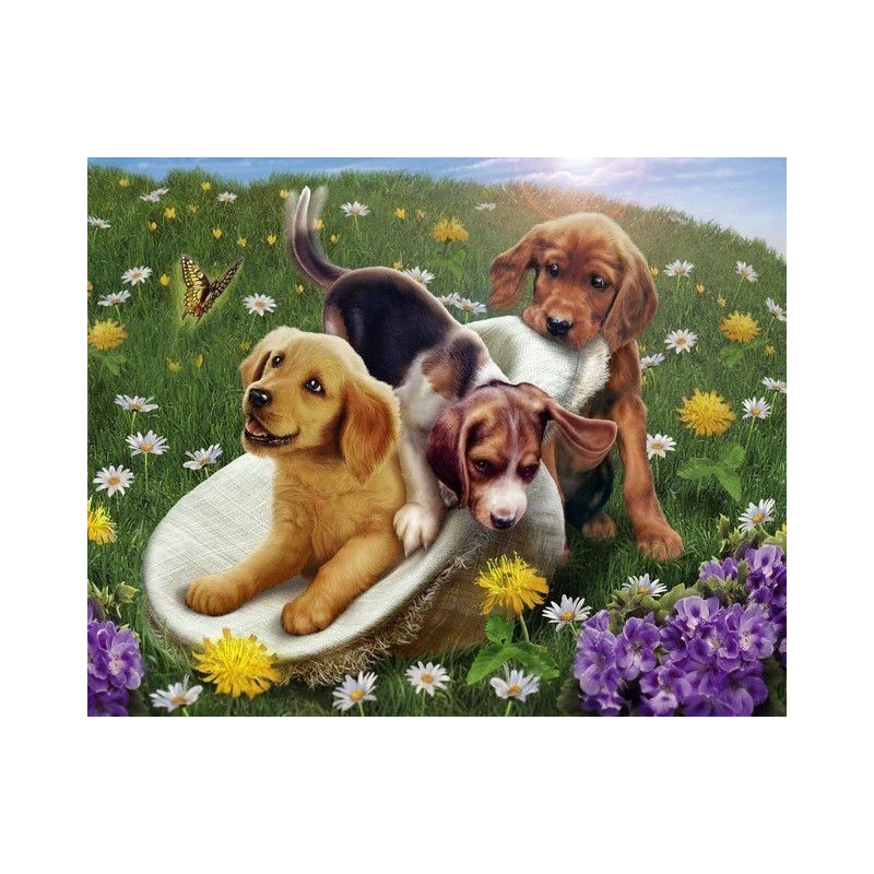 Pintar por números:  Juego con amigos. lienzo enrollado | L'aura Bella