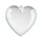 Corazón de plástico divisible.14 cm.