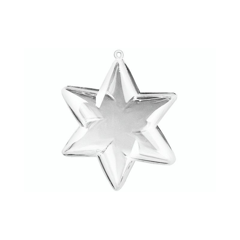 Estrella de plástico divisible. 9,5 cm. Knorr Prandell. Soportes, Plástico