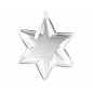 Estrella de plástico divisible. 9,5 cm
