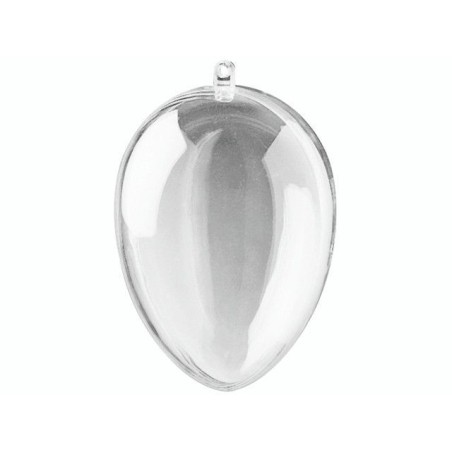 Huevo de plástico divisible. 16 cm