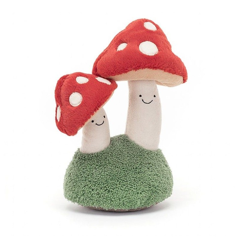 Amuseable Pair of Toadstools, Setas. Jellycat A6PTS | L'aura Bella