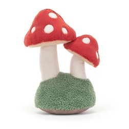 Amuseable Pair of Toadstools, Setas. Jellycat A6PTS | L'aura Bella