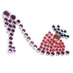 Pegatina zapato mujer brillante. Artemio. Decoraciones, Pegatinas