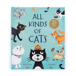 All Kinds of Cats, libro en inglés. Jellycat GLD6DDL | L'aura Bella