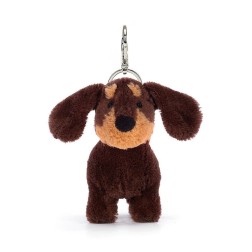Otto Perro Salchicha Bag Charm. Peluche Jellycat | L'aura Bella