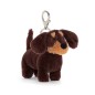 Otto Perro Salchicha Bag Charm. Peluche Jellycat