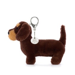 Otto Perro Salchicha Bag Charm. Peluche Jellycat | L'aura Bella