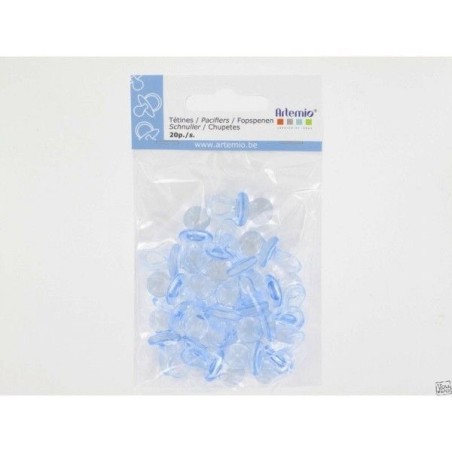 Pack de 5 Chupetes azules decorativos