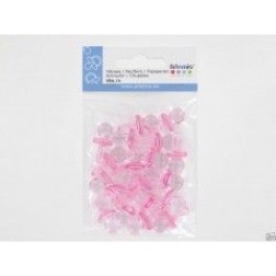 Pack de 5 chupetes de color rosa para scrap o mix media | L'aura Bella