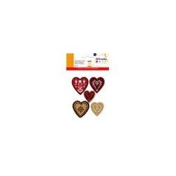 Corazones. Tela adhesiva.. Artemio. Decoraciones, Pegatinas
