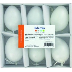 Huevos para decorar. Caja de 6. Artemio. Decoraciones, Formas, filigranas y palabras