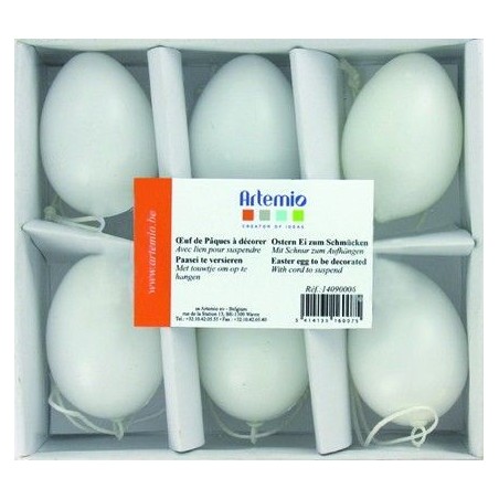 Huevos para decorar. Caja de 6. Artemio. Decoraciones, Formas, filigranas y palabras