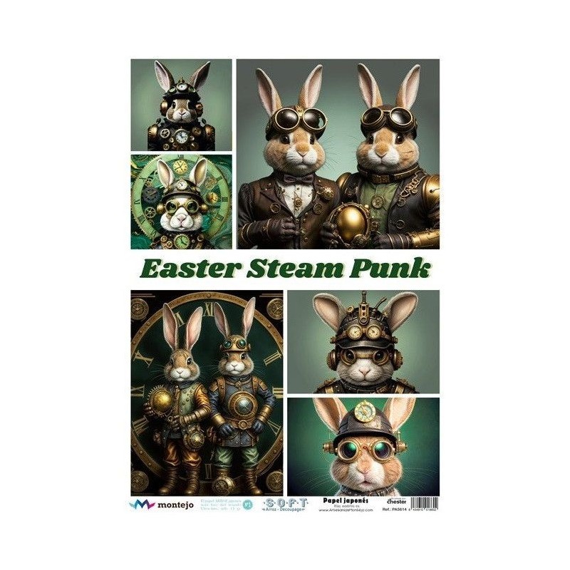 Easter Steam Punk. Papel arroz SOFT japonés, A3 | L'aura Bella