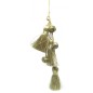 Cordón con borlas y cascabeles. Bell ornament 10x3 cm