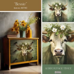 Bessie. A1 Decoupage Fiber Paper Redesign 667382 | L'aura Bella
