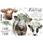 Golden Fields Farm. Transfer, calcomania REDESIGN DECOR TRANSFERS®