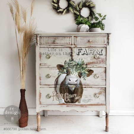 Golden Fields Farm. Transfer, calcomania REDESIGN DECOR TRANSFERS®