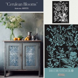 Cerulean Blooms. Décor Stencils Redesign 669331 | L'aura Bella