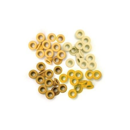 Eyelets. Ojales. 8mm. Amarillos. 60. We R Memory Keepers| L'aura Bella