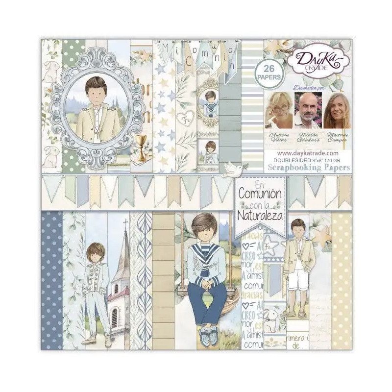 Kit Scrap Niño "En Comunión con la Naturaleza". Dayka | L'aura Bella